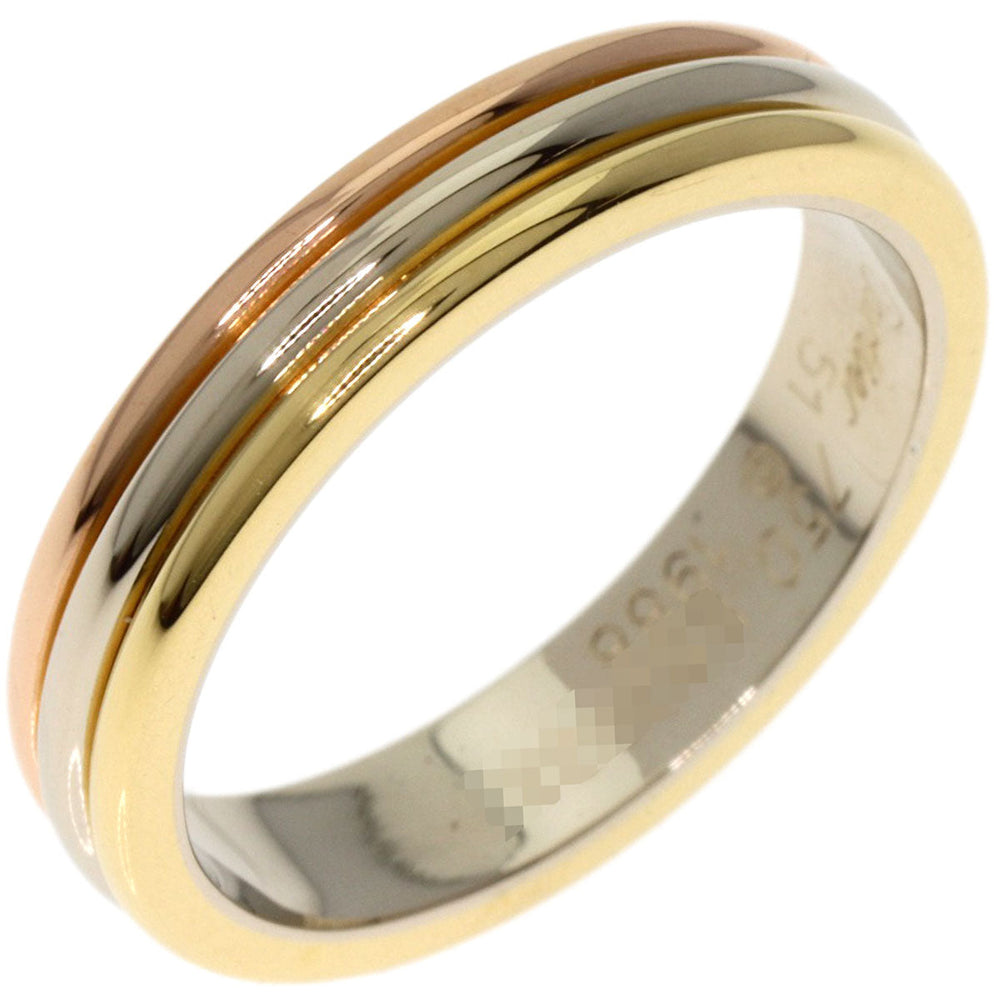 CARTIER Ring K18YG , K18WG , K18PG gold Three Color #51 Women Used Authentic