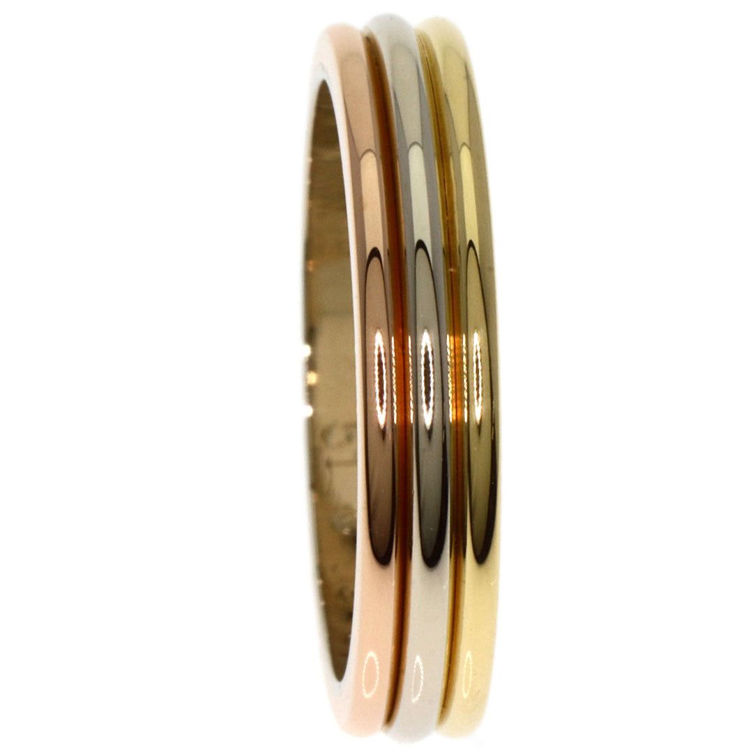 CARTIER Ring K18YG , K18WG , K18PG gold Three Color #51 Women Used Authentic