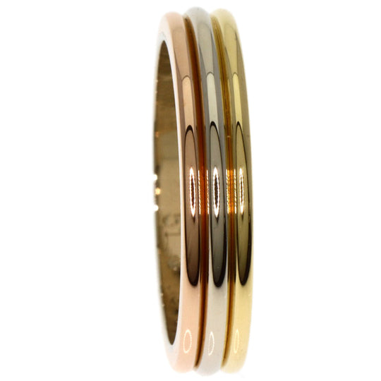 CARTIER Ring K18YG , K18WG , K18PG gold Three Color #51 Women Used Authentic