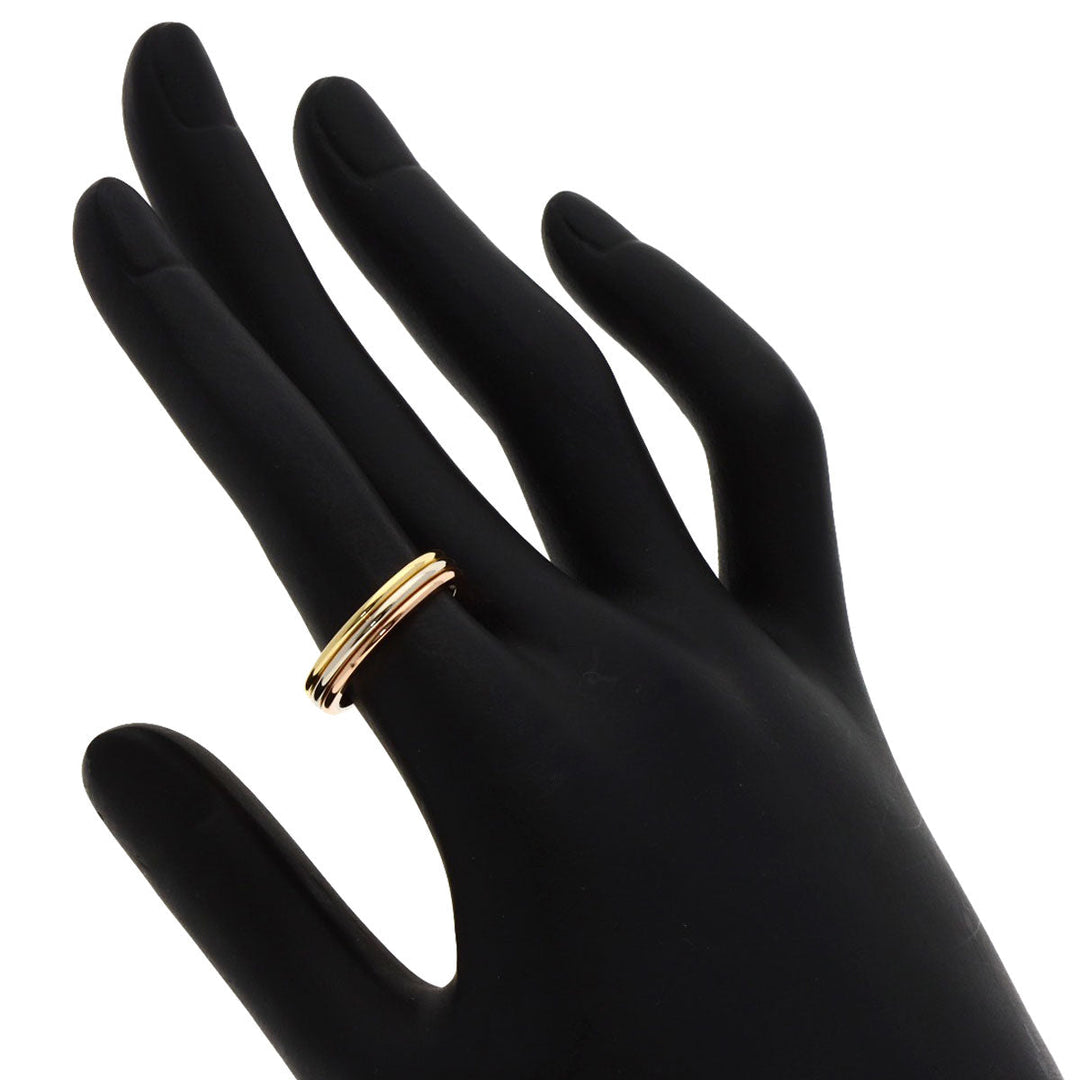 CARTIER Ring K18YG , K18WG , K18PG gold Three Color #51 Women Used Authentic