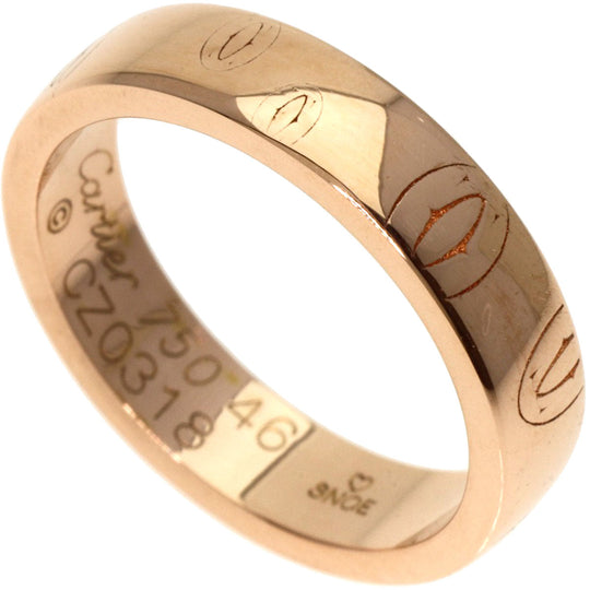 CARTIER Ring 18K Pink Gold gold Happy birthday # 46