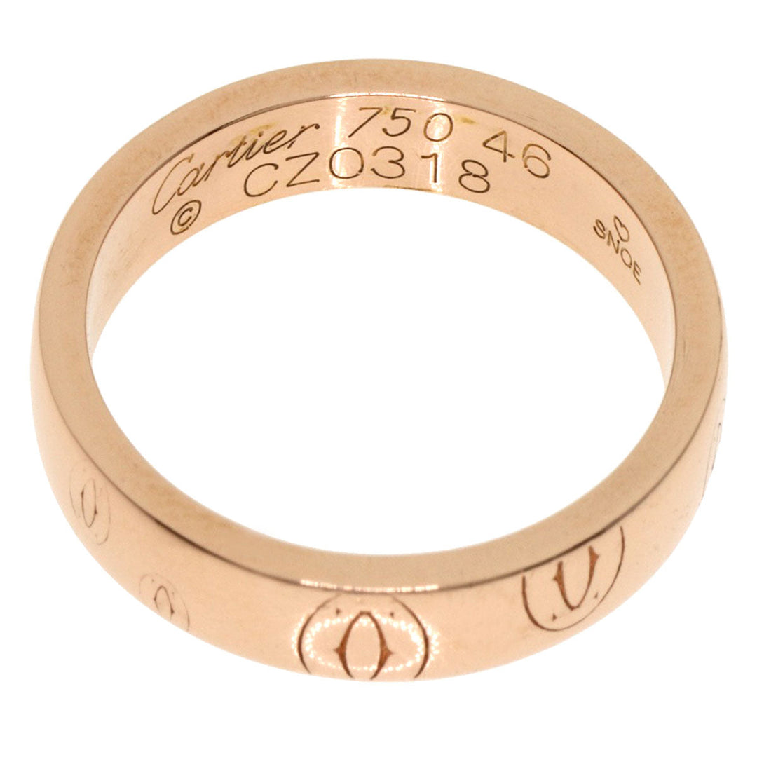 CARTIER Ring 18K Pink Gold gold Happy birthday # 46