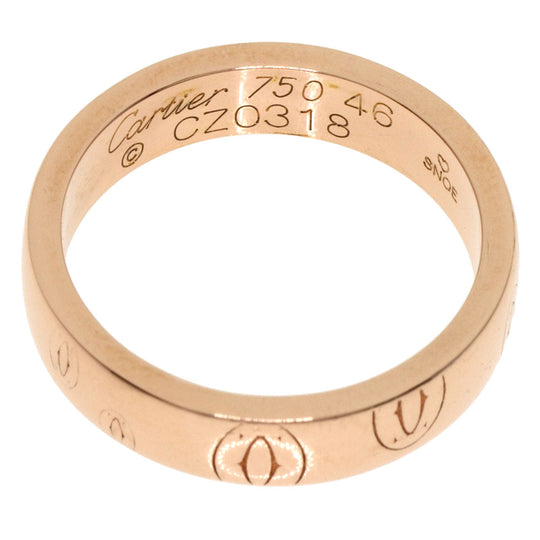 CARTIER Ring 18K Pink Gold gold Happy birthday # 46