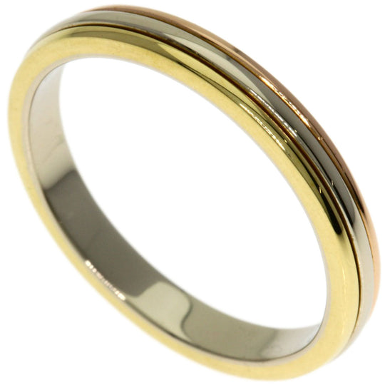 CARTIER Ring K18YG , K18PG , K18WG gold Three Color #57 Women Used Authentic