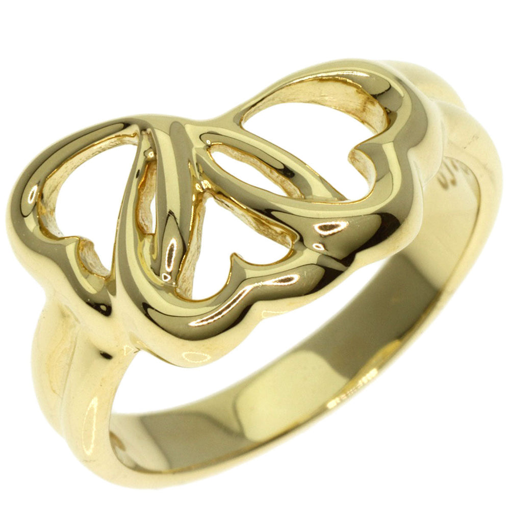TIFFANY&Co. Ring 18K Yellow Gold gold Triple heart Women Used Authentic
