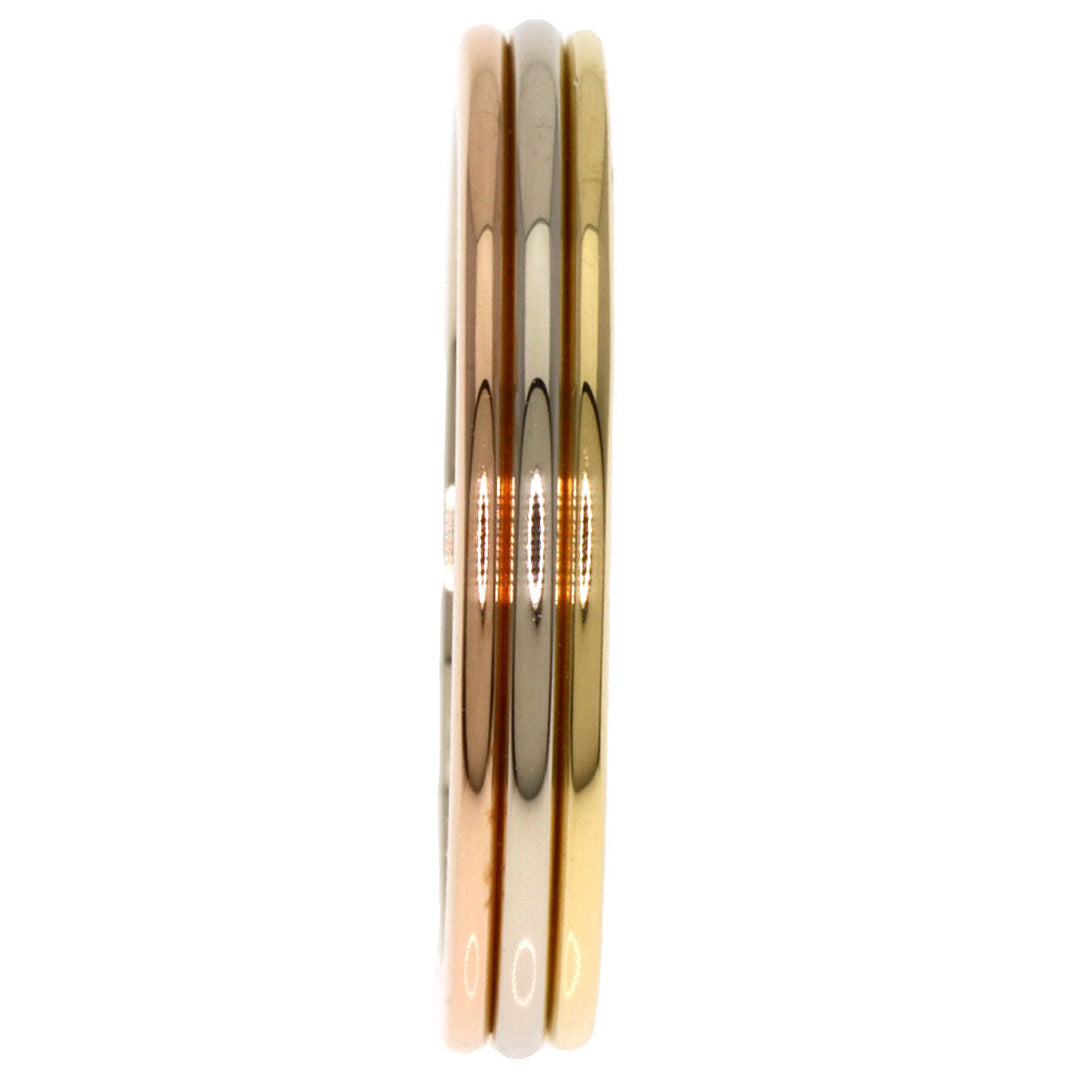 CARTIER Ring K18YG , K18WG , K18PG gold Three color # 50 Women Used Authentic