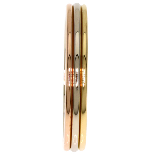 CARTIER Ring K18YG , K18WG , K18PG gold Three color # 50 Women Used Authentic
