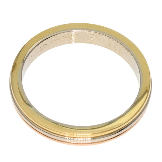 CARTIER Ring K18YG , K18WG , K18PG gold Three color # 50 Women Used Authentic
