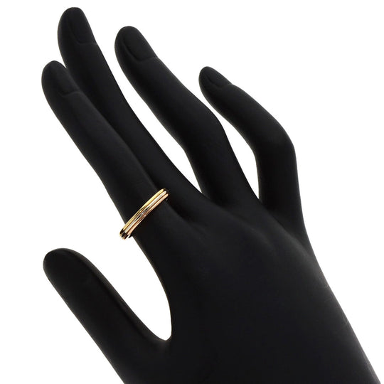CARTIER Ring K18YG , K18WG , K18PG gold Three color # 50 Women Used Authentic