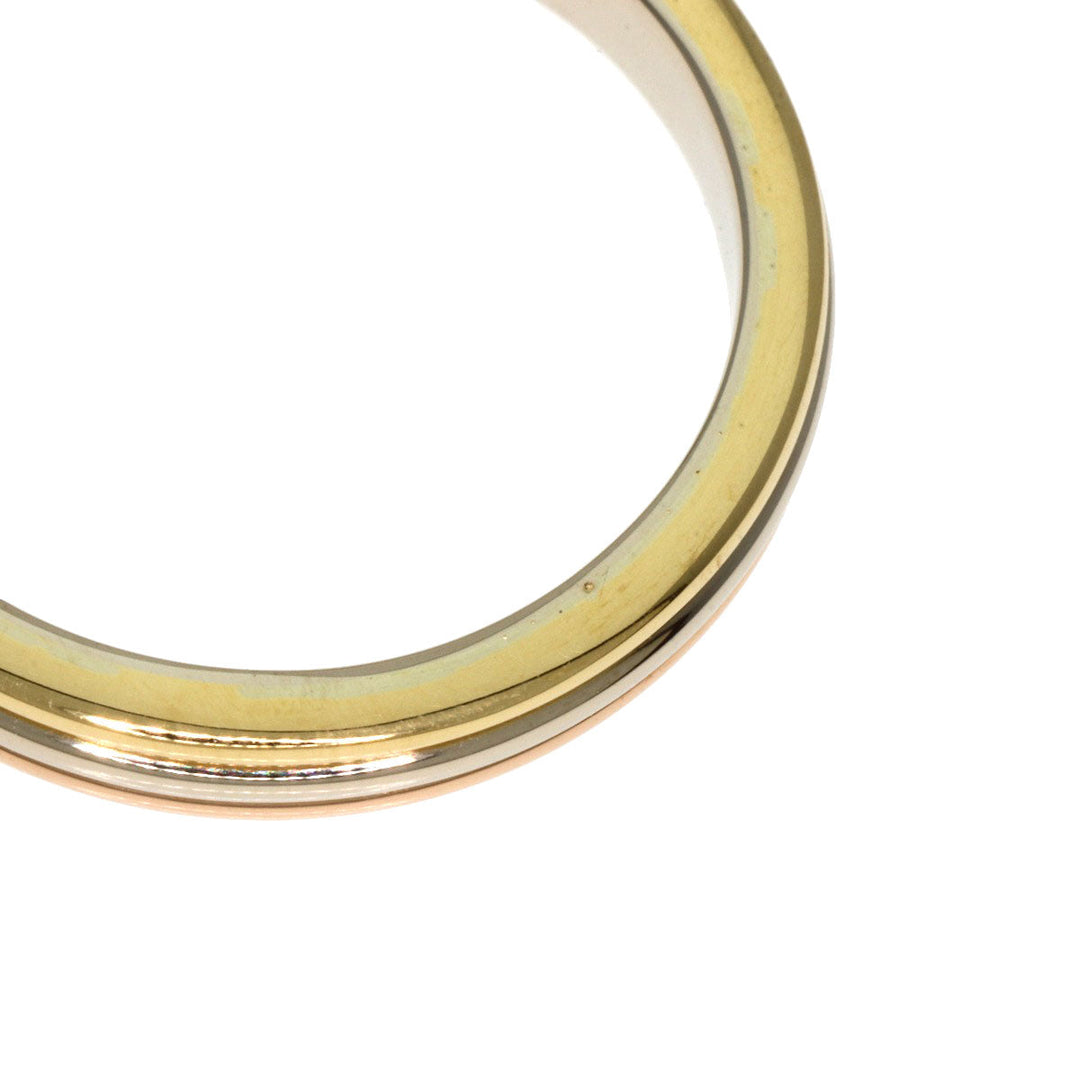 CARTIER Ring K18YG , K18WG , K18PG gold Three color # 50 Women Used Authentic