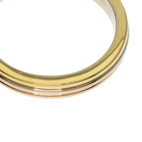 CARTIER Ring K18YG , K18WG , K18PG gold Three color # 50 Women Used Authentic