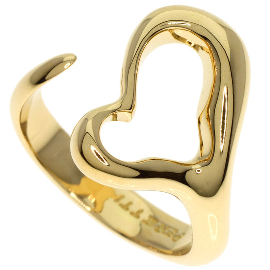 TIFFANY&Co. Ring 18K Yellow Gold gold Open heart Women Used Authentic