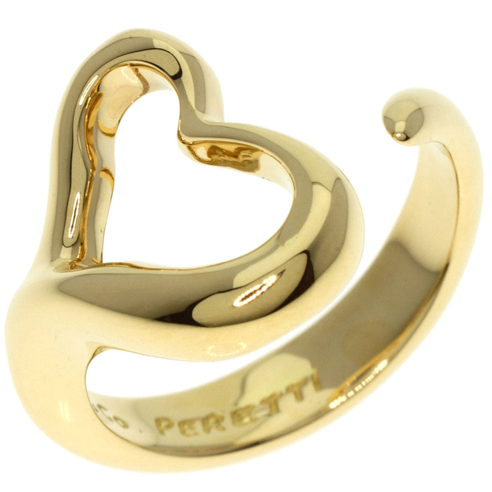 TIFFANY&Co. Ring 18K Yellow Gold gold Open heart Women Used Authentic