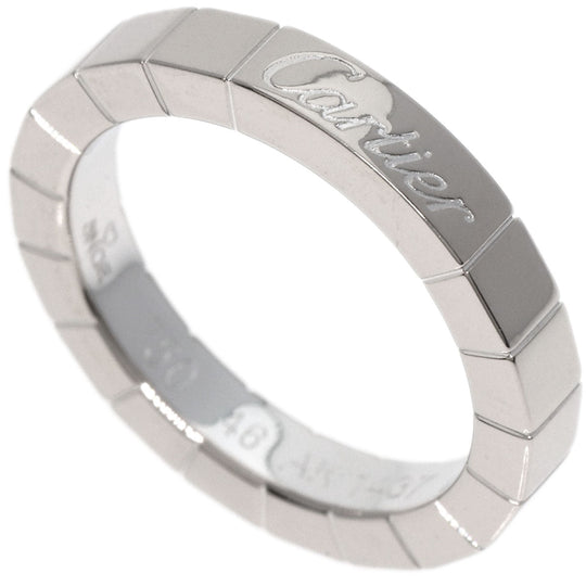 CARTIER Ring K18WG Silver Raniere Ring #46 Women Used Authentic