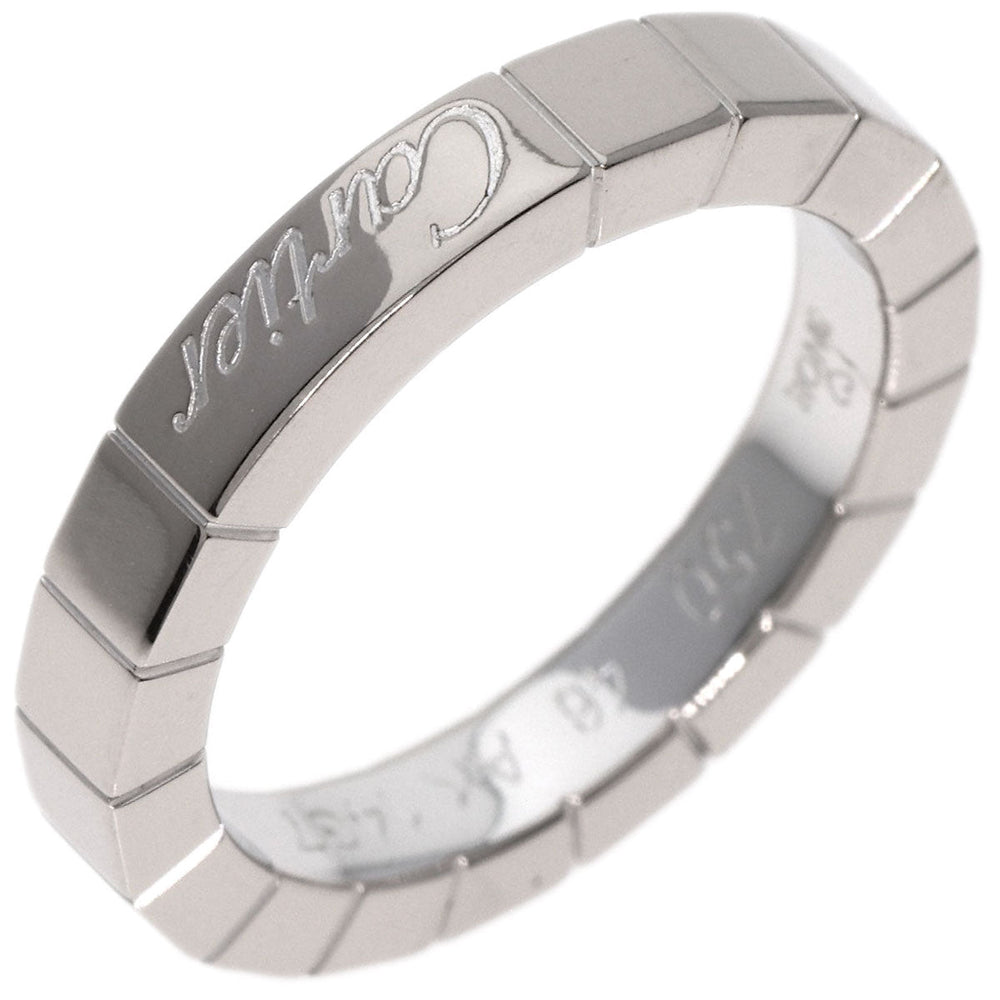 CARTIER Ring K18WG Silver Raniere Ring #46 Women Used Authentic