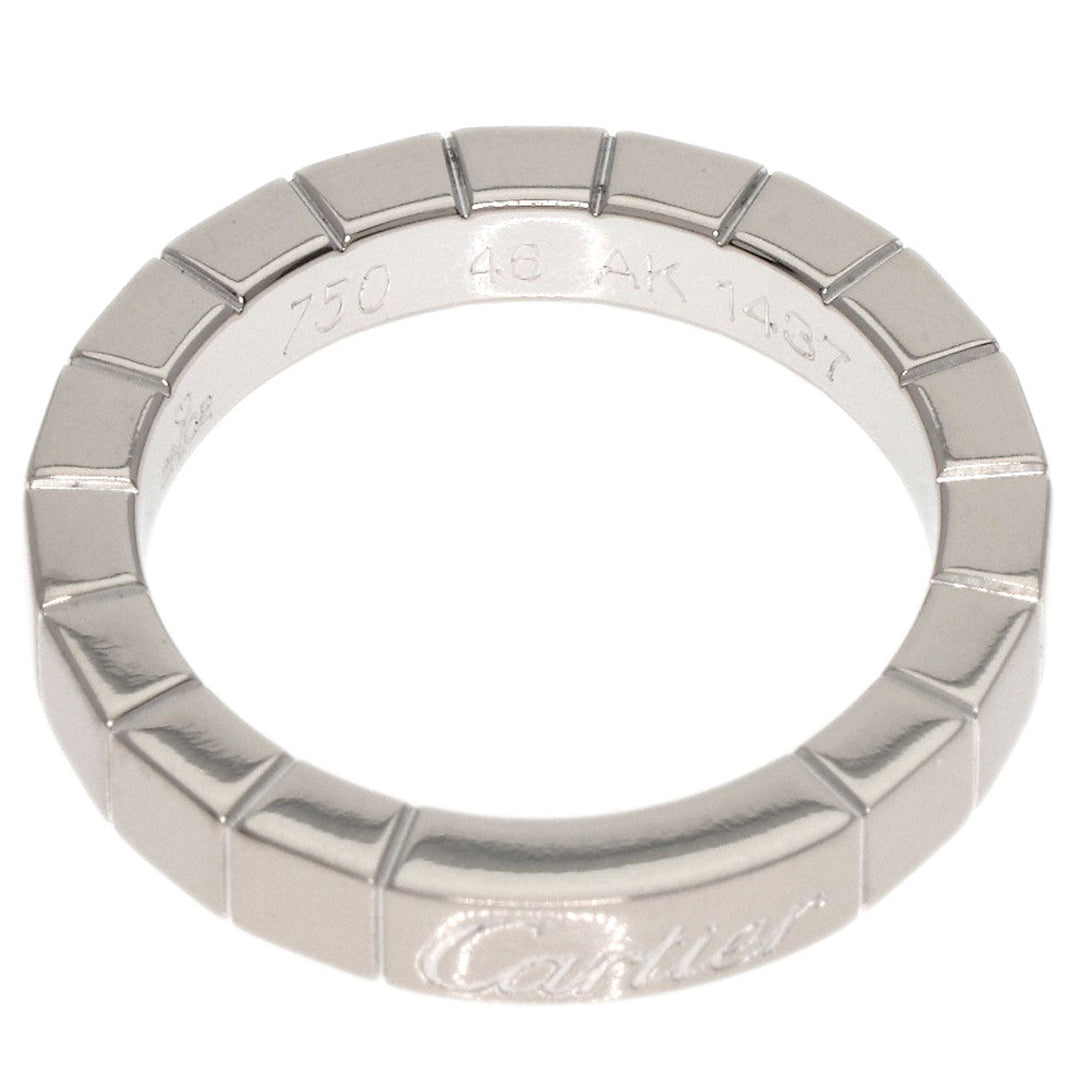 CARTIER Ring K18WG Silver Raniere Ring #46 Women Used Authentic