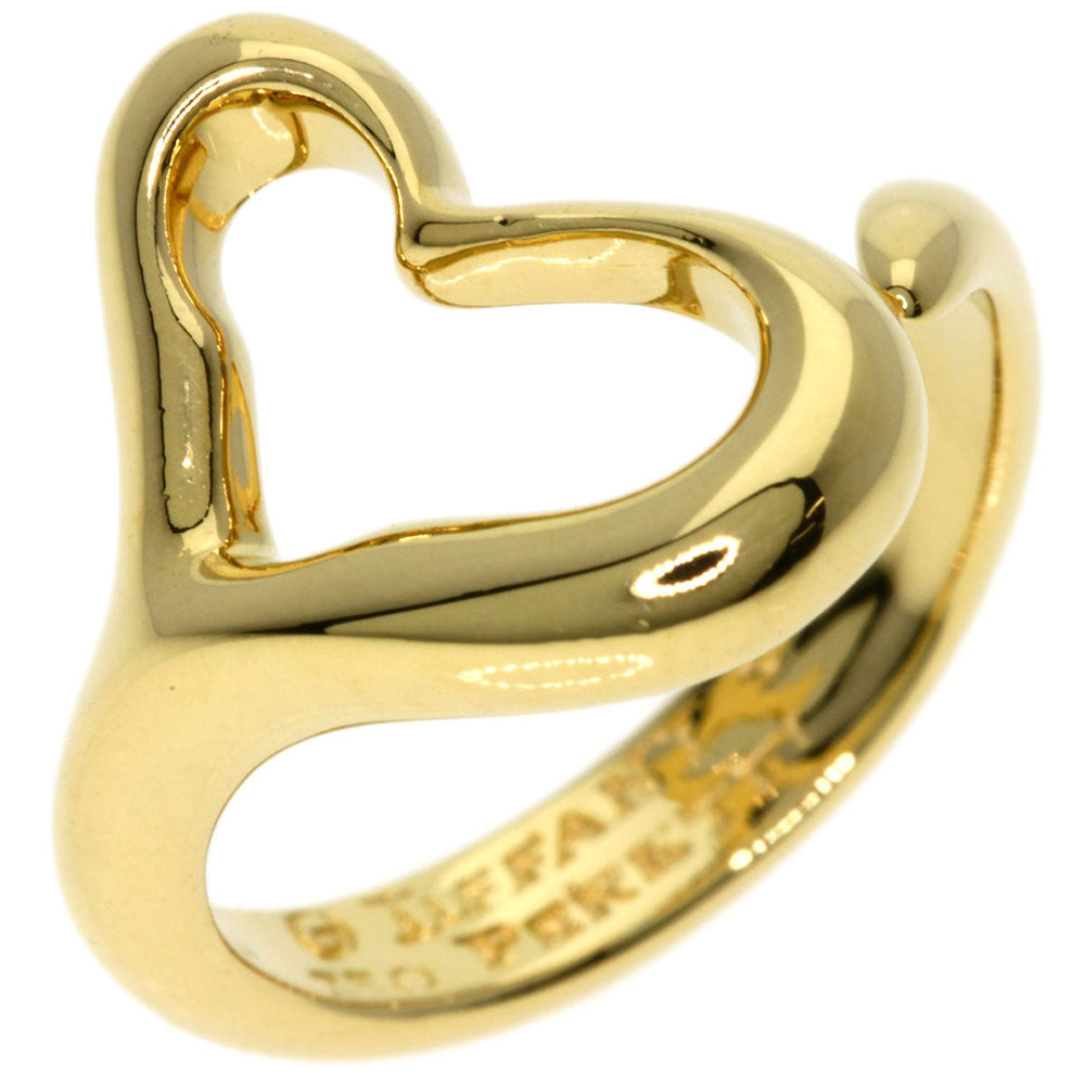 TIFFANY&Co. Ring 18K Yellow Gold gold Open heart Women Used Authentic