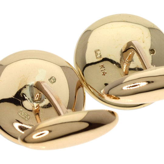 MIKIMOTO cuffs K14YG , K14WG Silver Pearl mens Used Authentic