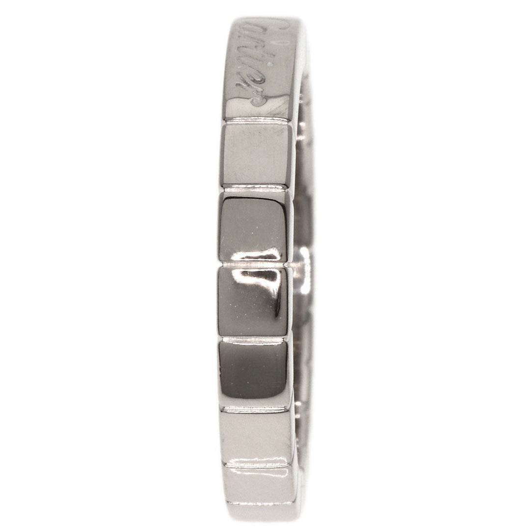 CARTIER Ring K18WG Silver Laniere # 52 Women Used Authentic