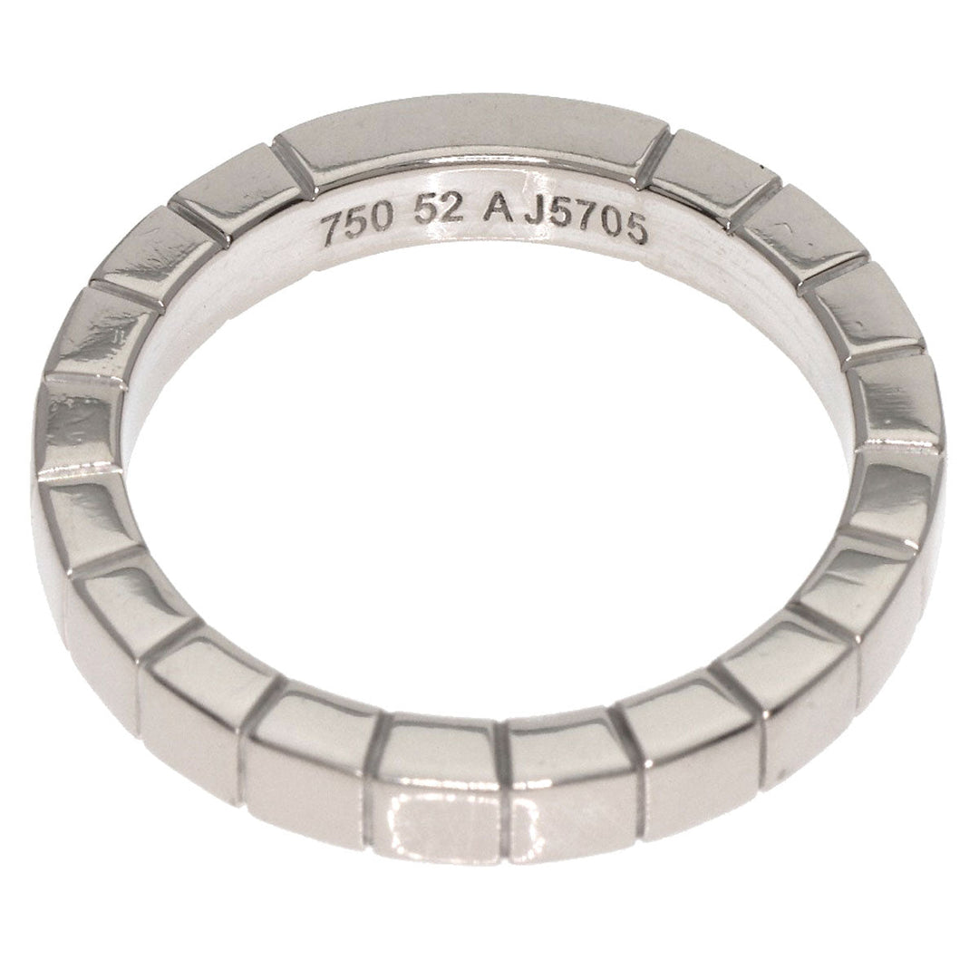 CARTIER Ring K18WG Silver Laniere # 52 Women Used Authentic