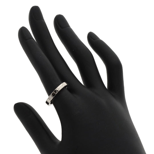 CARTIER Ring K18WG Silver Laniere # 52 Women Used Authentic