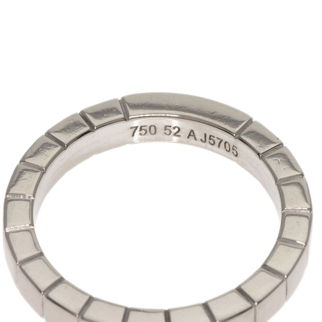 CARTIER Ring K18WG Silver Laniere # 52 Women Used Authentic
