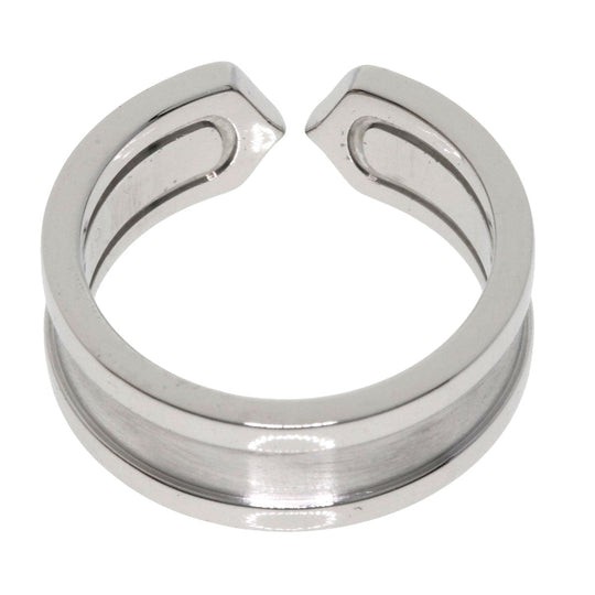 CARTIER Ring K18WG Silver C2 Ring Diamond #49 Women Used Authentic