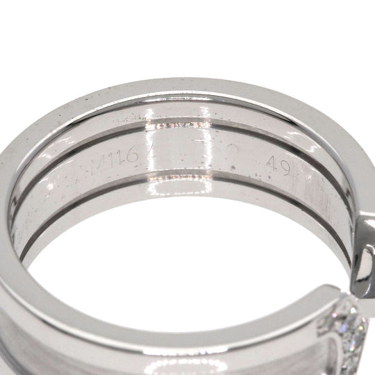 CARTIER Ring K18WG Silver C2 Ring Diamond #49 Women Used Authentic