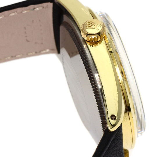 ROLEX Watches Mechanical Automatic 1024/5 Stainless Steel, Leather gold Oyster Perpetual Center Roma Manufacturer Compute 2024.1 white dial mens Used Authentic