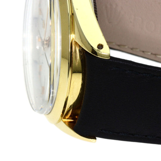 ROLEX Watches Mechanical Automatic 1024/5 Stainless Steel, Leather gold Oyster Perpetual Center Roma Manufacturer Compute 2024.1 white dial mens Used Authentic