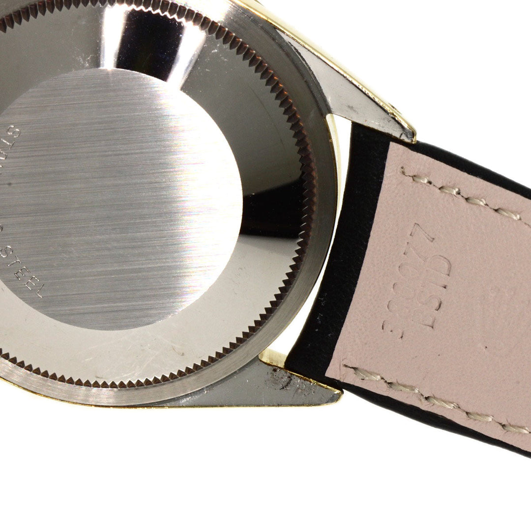 ROLEX Watches Mechanical Automatic 1024/5 Stainless Steel, Leather gold Oyster Perpetual Center Roma Manufacturer Compute 2024.1 white dial mens Used Authentic