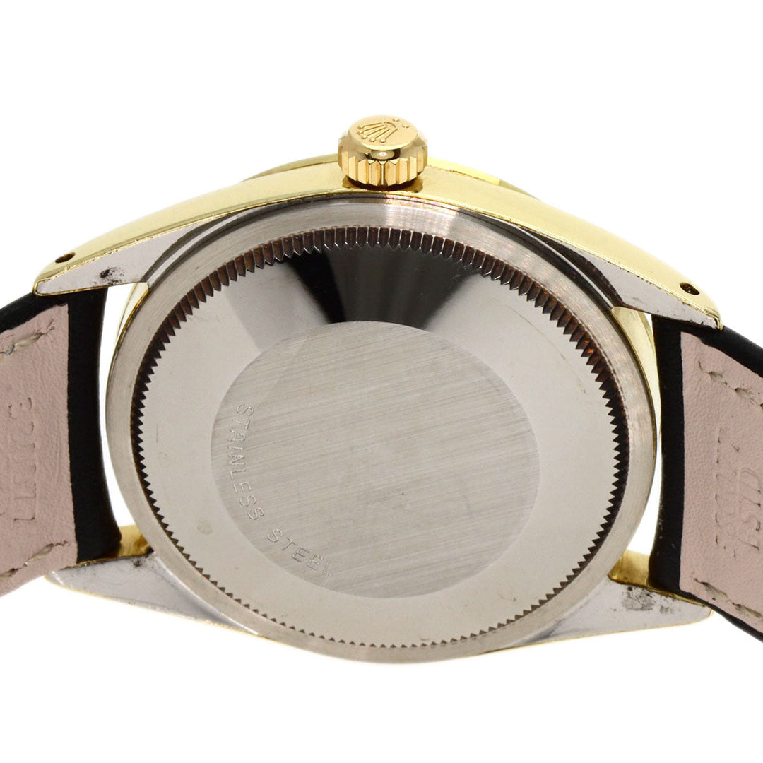 ROLEX Watches Mechanical Automatic 1024/5 Stainless Steel, Leather gold Oyster Perpetual Center Roma Manufacturer Compute 2024.1 white dial mens Used Authentic