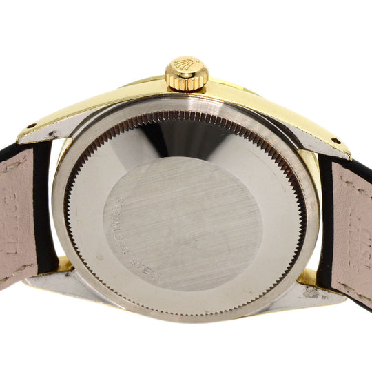 ROLEX Watches Mechanical Automatic 1024/5 Stainless Steel, Leather gold Oyster Perpetual Center Roma Manufacturer Compute 2024.1 white dial mens Used Authentic