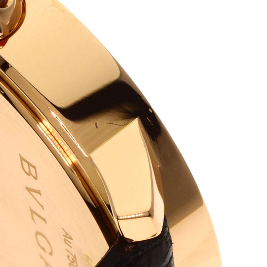 BVLGARI Watches Mechanical Automatic BBLP33G K18PG, leather gold BVLGARI BVLGARI 12P Diamond White shell dial mens Used Authentic