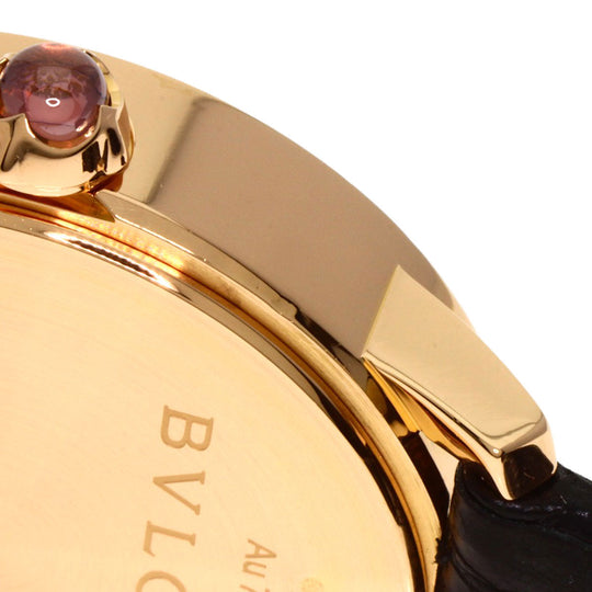 BVLGARI Watches Mechanical Automatic BBLP33G K18PG, leather gold BVLGARI BVLGARI 12P Diamond White shell dial mens Used Authentic