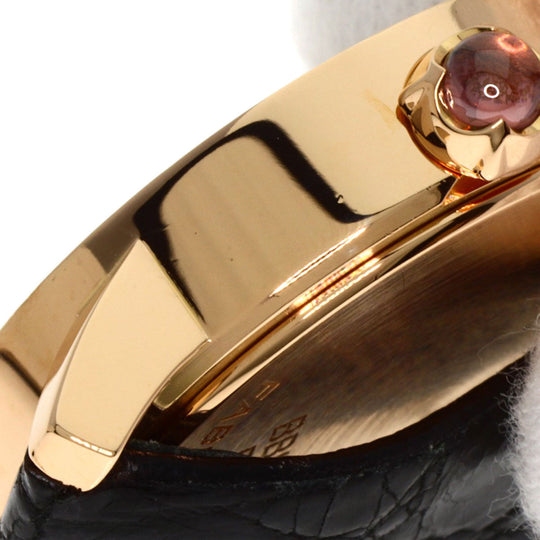 BVLGARI Watches Mechanical Automatic BBLP33G K18PG, leather gold BVLGARI BVLGARI 12P Diamond White shell dial mens Used Authentic