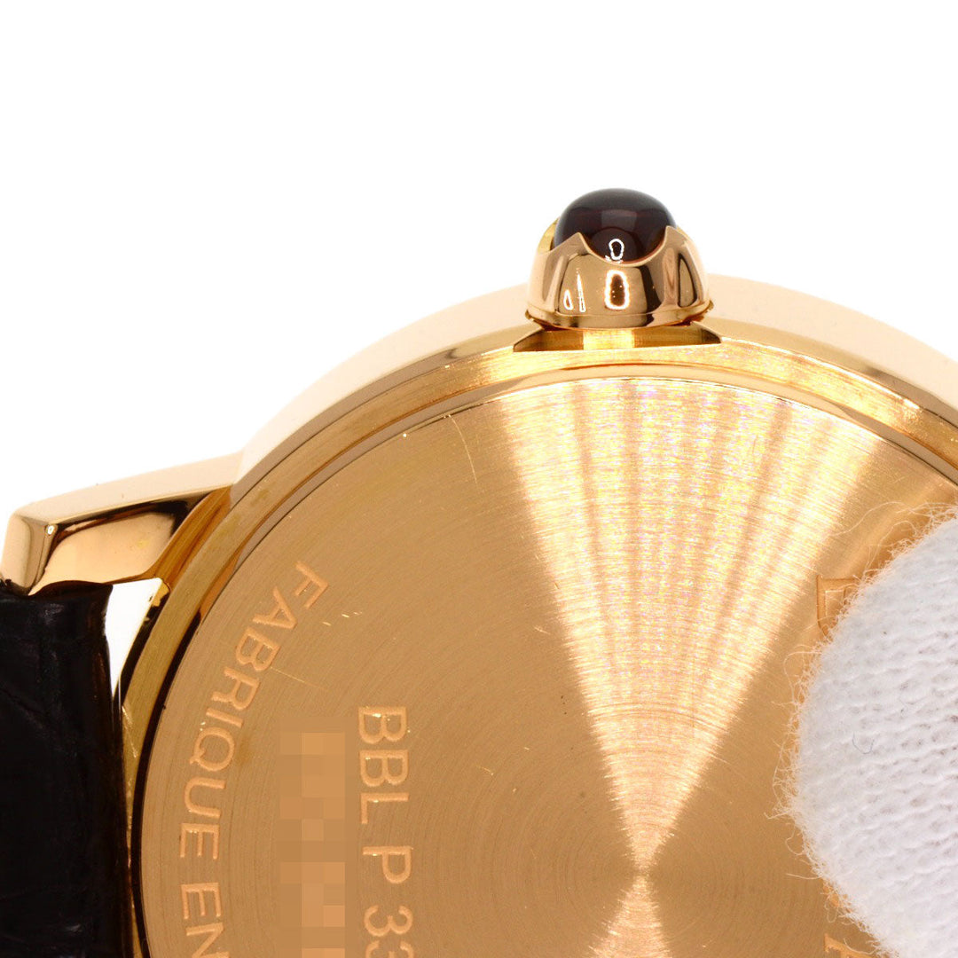 BVLGARI Watches Mechanical Automatic BBLP33G K18PG, leather gold BVLGARI BVLGARI 12P Diamond White shell dial mens Used Authentic