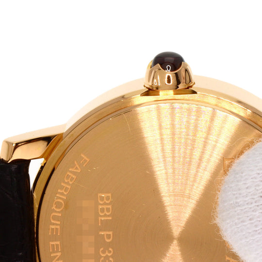 BVLGARI Watches Mechanical Automatic BBLP33G K18PG, leather gold BVLGARI BVLGARI 12P Diamond White shell dial mens Used Authentic