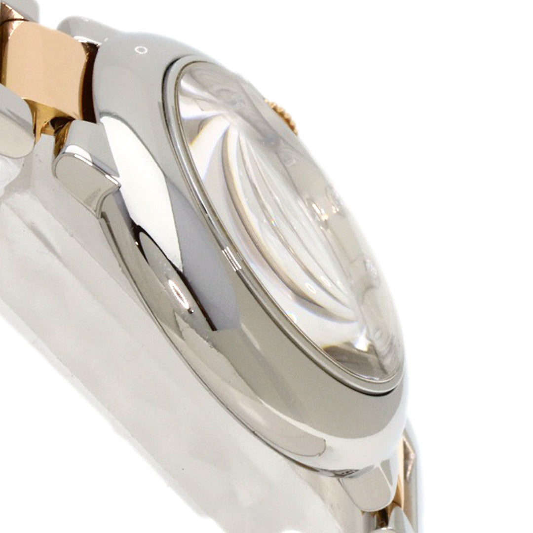 CARTIER Watches Quartz WE902030 Stainless Steel , SSxK18PG gold Baron Blue 1.1" 11P Diamond Silver dial Women Used Authentic