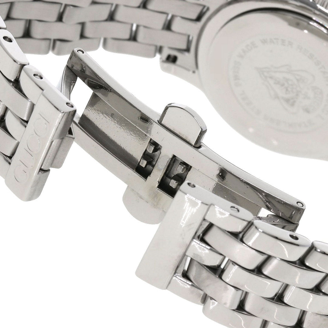 GUCCI Watches Quartz 5500L Stainless Steel , Stainless Steel Silver Round face Silver dial Women Used Authentic