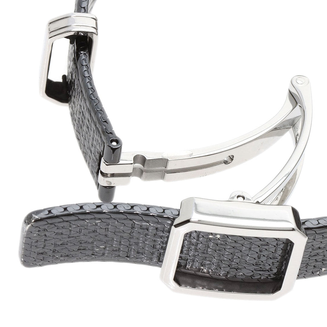 CHANEL Watches Quartz H5317 Stainless Steel , Stainless Steel Silver boyfriend small model tweed black dial Women Used Authentic