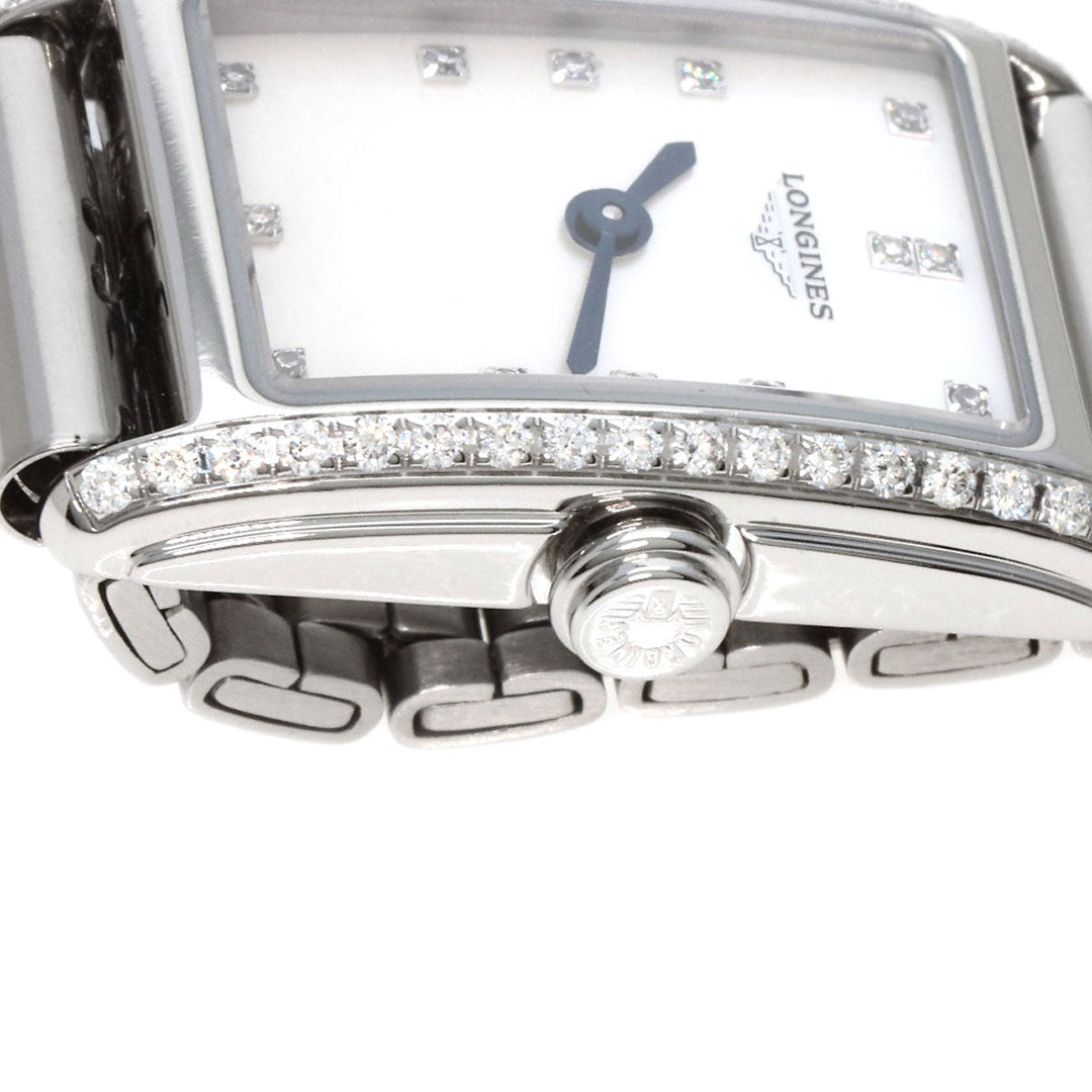LONGINES Watches Quartz L5.258.0 Stainless Steel , Stainless Steel Silver Dolce Vita Diamond White shell dial Women Used Authentic