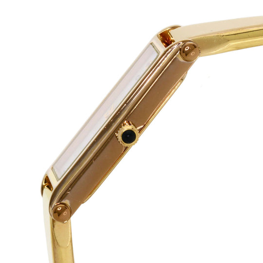 GUCCI Watches Quartz 1500L PGP , PGP gold Square face White shell dial Women Used Authentic