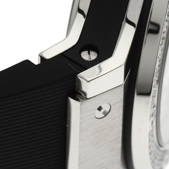 HUBLOT Watches Quartz 361.SX.1270.RX.1104 Stainless Steel, Rubber, Diamond Silver Big bang steel diamond black dial mens Used Authentic