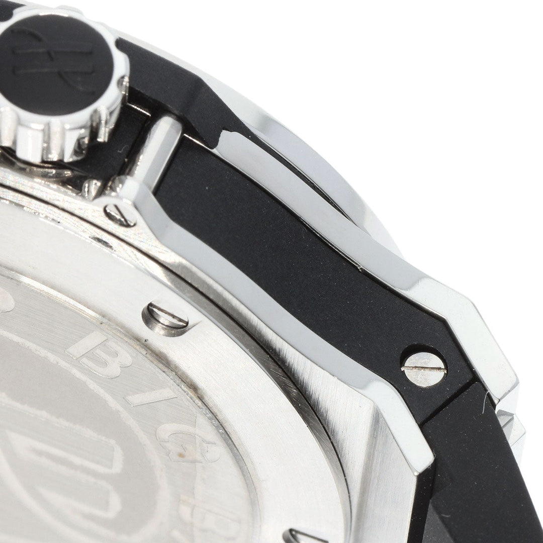 HUBLOT Watches Quartz 361.SX.1270.RX.1104 Stainless Steel, Rubber, Diamond Silver Big bang steel diamond black dial mens Used Authentic