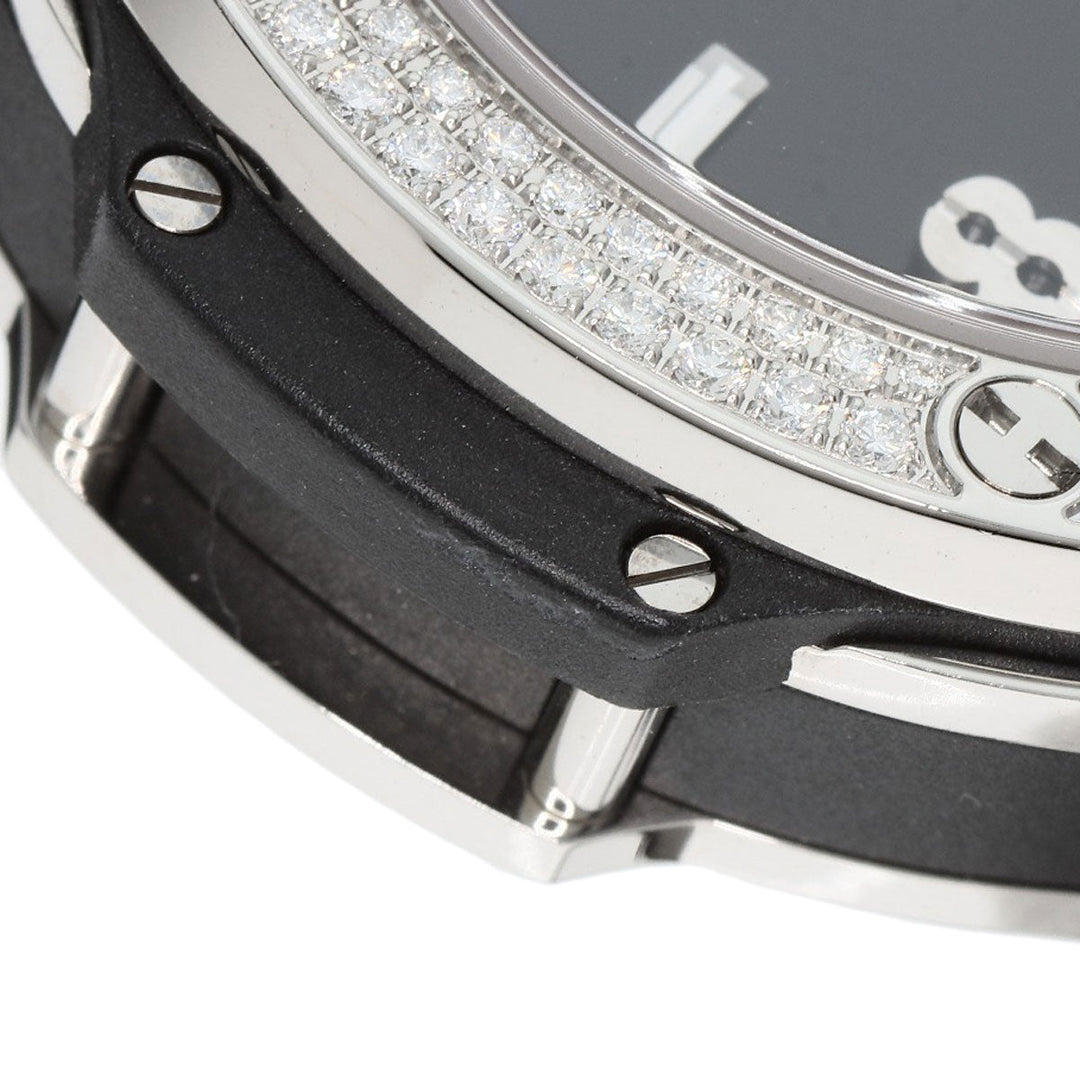 HUBLOT Watches Quartz 361.SX.1270.RX.1104 Stainless Steel, Rubber, Diamond Silver Big bang steel diamond black dial mens Used Authentic