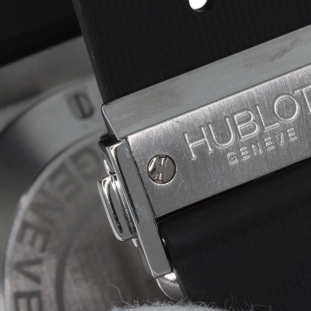 HUBLOT Watches Quartz 361.SX.1270.RX.1104 Stainless Steel, Rubber, Diamond Silver Big bang steel diamond black dial mens Used Authentic