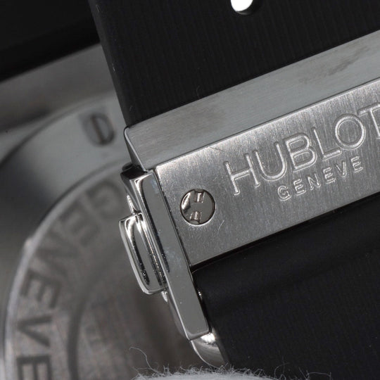 HUBLOT Watches Quartz 361.SX.1270.RX.1104 Stainless Steel, Rubber, Diamond Silver Big bang steel diamond black dial mens Used Authentic