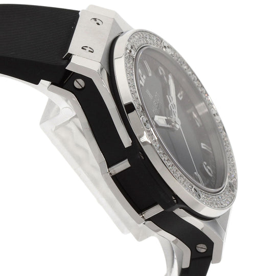 HUBLOT Watches Quartz 361.SX.1270.RX.1104 Stainless Steel, Rubber, Diamond Silver Big bang steel diamond black dial mens Used Authentic