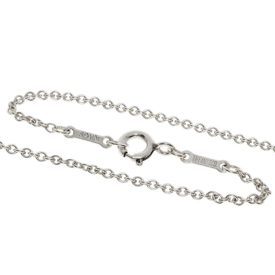 TIFFANY&Co. Necklace SV Silver Open Heart Medium 1.1" Women Used Authentic